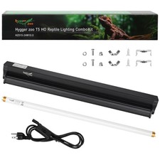 T5 UVB Reptile Light Fixture HO UVB Bulb Lighting Combo Kit, 10.0 UVB Light f...