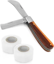 Double Blade Grafting Knife Budding Pruning Tool w 2 Rolls Plant Grafting Tape