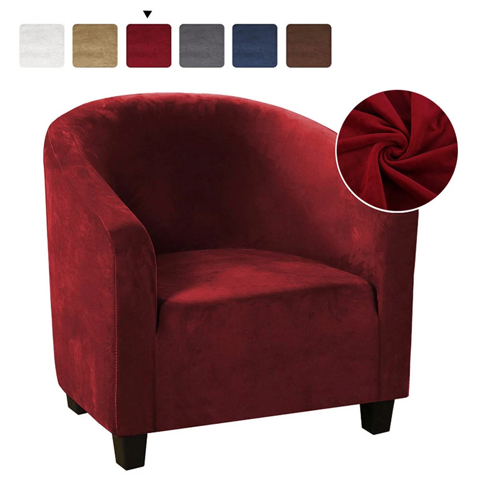 Slipcovers Tub Chair Covers Elastic Polyester Fabric Armchair Sofa Seat Cover NM - image 2 of 4