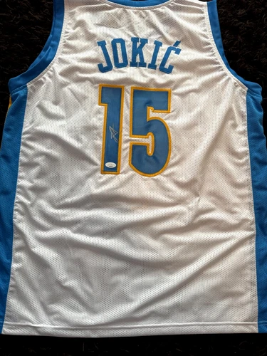 Nikola Jokic The Joker Denver Nuggets Signed Basketball Jersey JSA COA