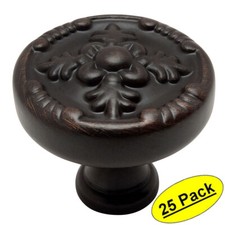  25 Pack Cosmas Oil Rubbed Bronze Round Cabinet Knob 9465ORB