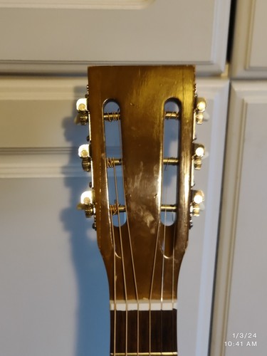 Vintage N-2 1960's Harmony USA Parlor Acoustic Guitar - Picture 9 of 16
