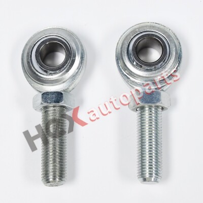 Pair RH & LH CMRL6 Heim Joints Rod End 3/8''-24 Thread x 3/8'' Bore w/ Jam Nut