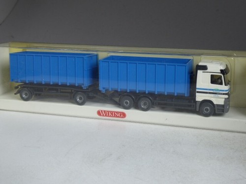 (YG-20) Wiking 6724040 Mercedes Actros Meiller Abrollkipper Hängerzug in OVP - 第 1/1 張圖片