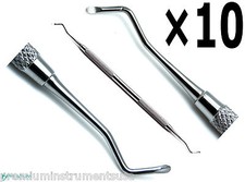 10× New Excavator Spoon 1.5mm, 18W Dental Restorative Double Ended Instruments