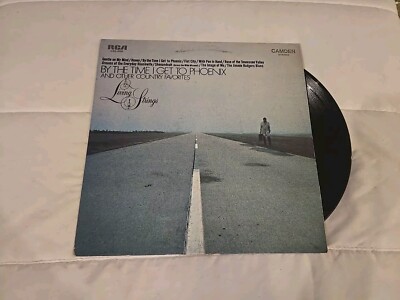 LIVING STRINGS Play: BY THE TIME I GET TO PHOENIX & Country Favs Vinyl Record VG