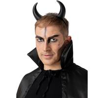 TeufelshöRner Schwarze Teufel KostüMzubehöR Erwachsene Halloween Auf Haarreif
