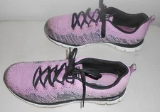 Skechers Flat Knit with Memory Foam Sneakers - Jump sz 9.5 wide 11877 lavender