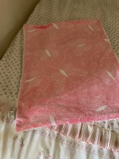 Girls Coral Minky Butterfly Blanket NWOT