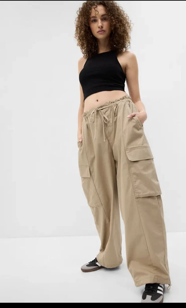 Cotton cargo pants womens sale