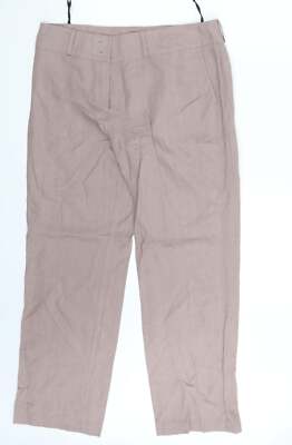 Gonto Damen rosa Viskose Mischung Chino Hose Größe 14 L28 in