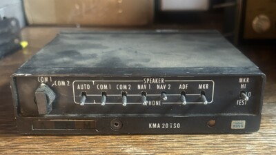 King KMA 20 Audio Panel With Rack And Plug