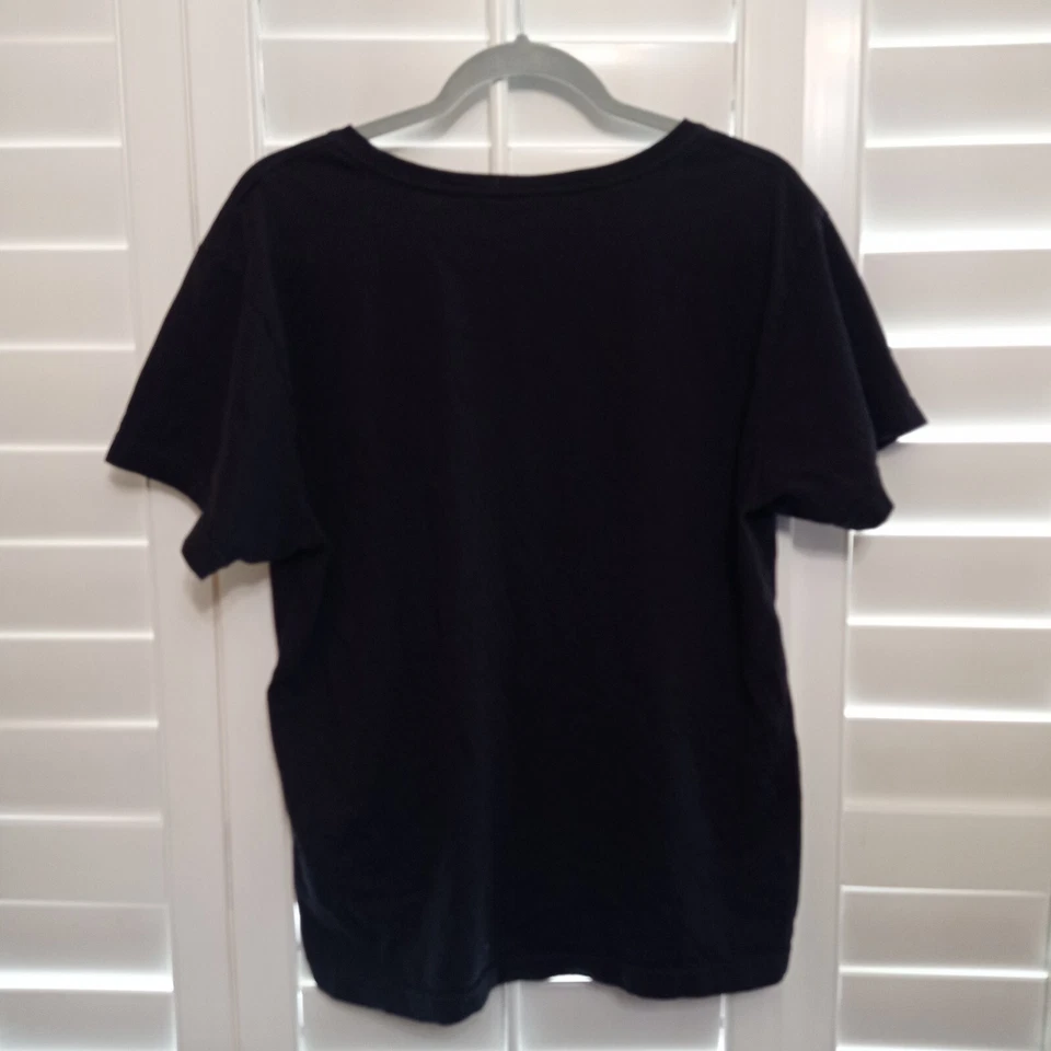 Camiseta Roxy Icon Talla XL Algodón Negro Para Hombre Las Vegas Foto 4 de 4