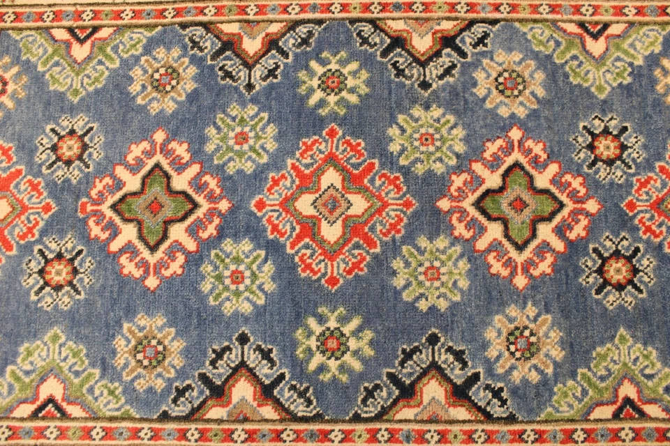 2'8' x 4'0" ft. Afghan Kazak Rug, Hand Knotted Tribal Rug, Vegetable Dye Rug - Image 4 of 4