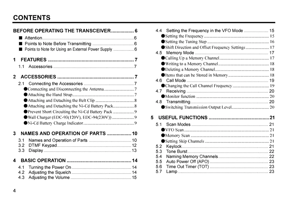 Alinco DJ-195 Transceiver Instruction Manual 44 Pages Operating Guide - Image 2 of 3
