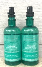 2 RELAXING Seaside Breeze SANDALWOOD EUCALYPTUS Essential Oil Mist LOT/SET of 2