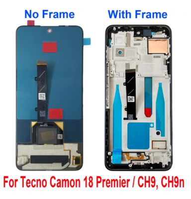 LCD Display for Tecno Camon 18 CH6 CH6n Replacement LCD Display Touch Digitizer Assembly (Black LCD Display for Tecno Camon 18 CH6 CH6n Replacement LCD Display Touch Digitizer Assembly (Black
