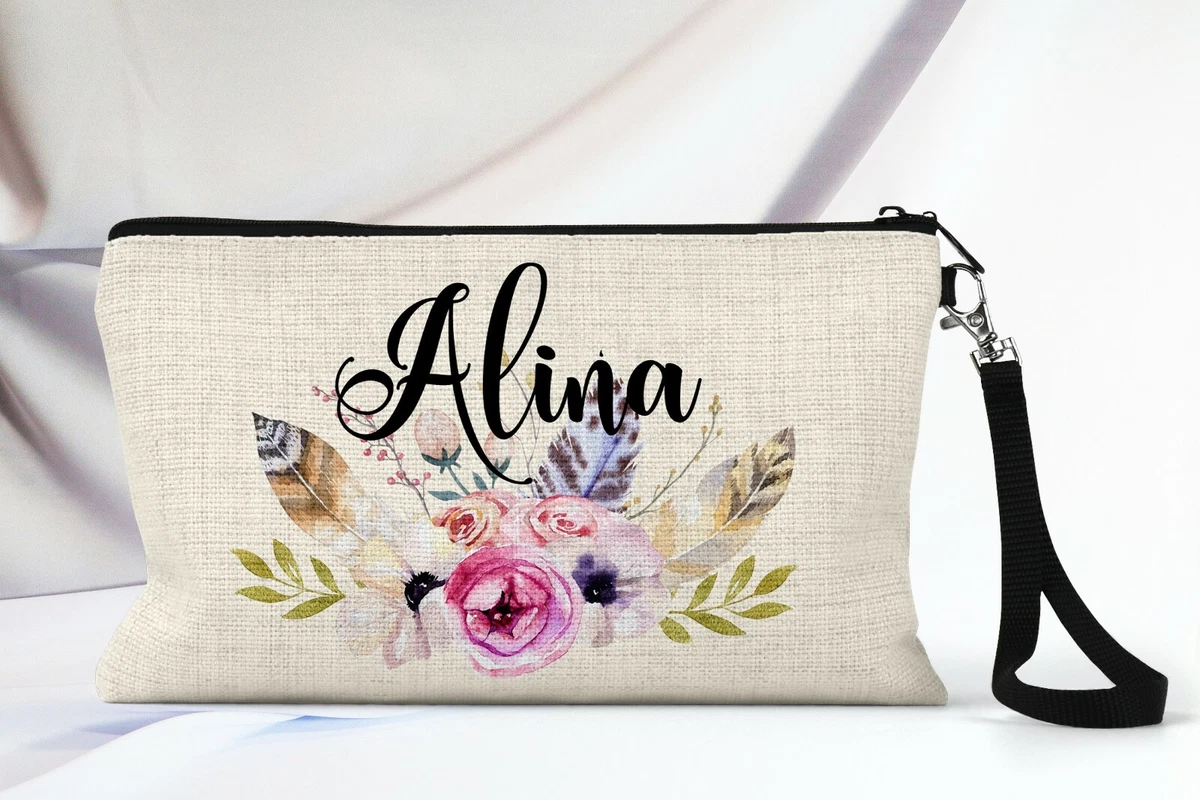 Personalized Makeup Bag, Boho Cosmetic Bag, Gifts For Women