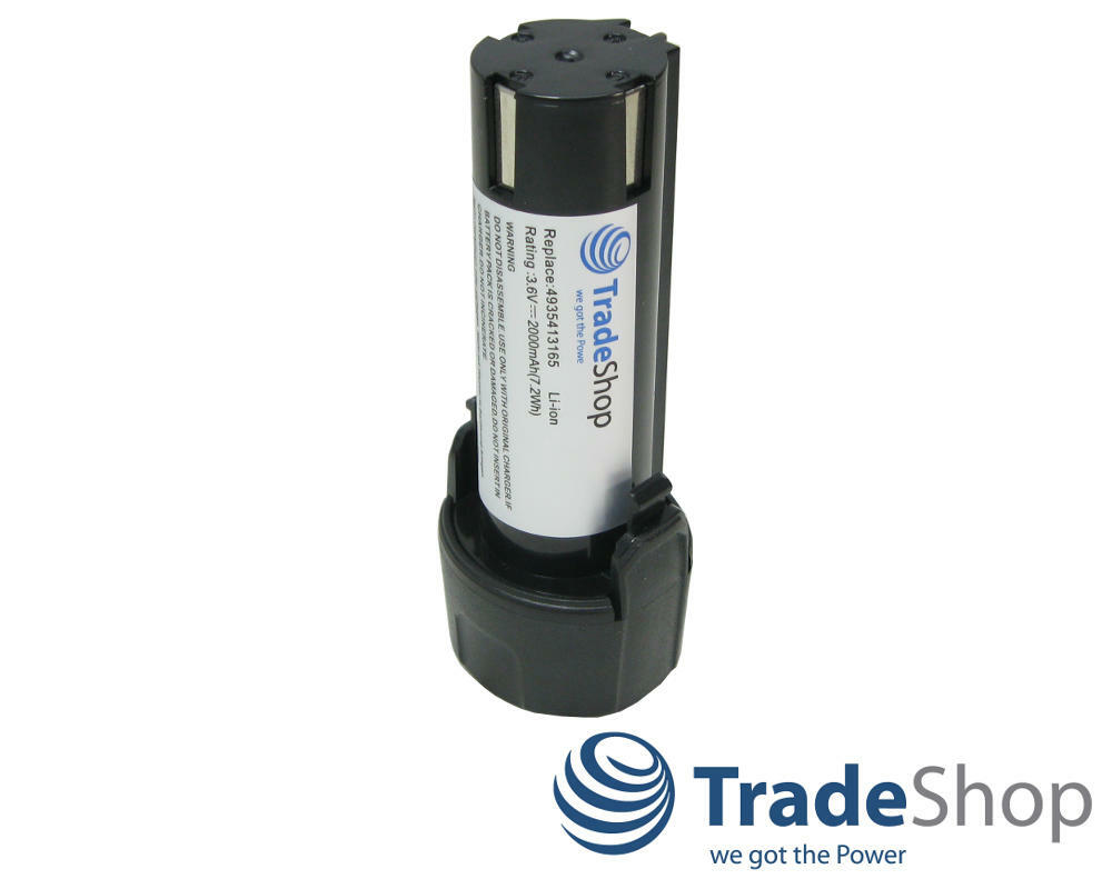 2x Trade-Shop Premium AKKU 3,6V 2000mAh Li-Ion ersetzt AEG 