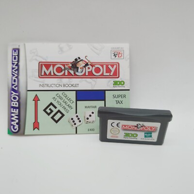 Gameboy Advance Monopoly Game boxed with Manual UK