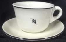 Vintage NEPRESSO Italy IPA Porcelain ESPRESSO CUP & SAUCER -TOP COND - (1 of 4)