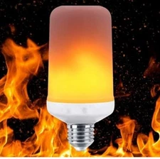led flame effect fire light bulb e27