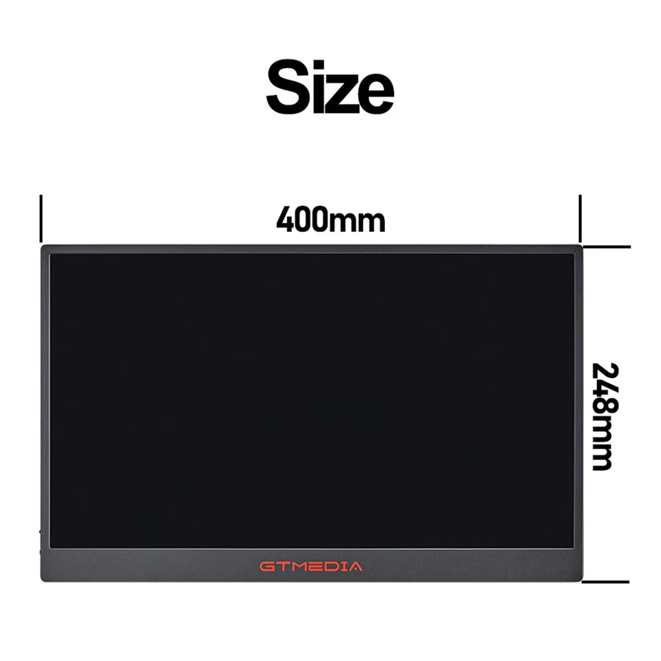GTMEDIA 2.5K Portable Monitor 17.3" QHD 2560*1440 USB C Extend Screen 100% sRGB - Image 4 of 4