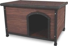 NEW DOCKOCIL 25040 RUFF-HAUZ LARGE DOG DOG HOUSE SOLID WOOD 3718517