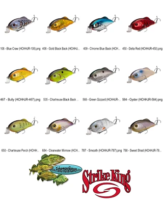 Strike King Crankbait Hybrid Hunter Jr. 1/2oz (HCHHJR) Fishing Lures