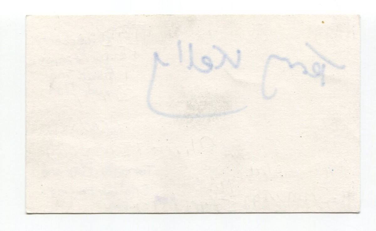 Terence Kelly Signed Index Card Autographed Actor Diary Of A Wimpy
