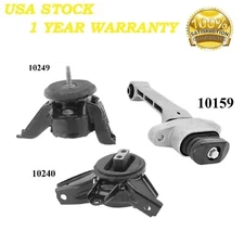 3 PCS MOTOR & TRANS MOUNT FIT KIA TELLURIDE 2020-2023 3.8L 2WD - AUTO TRANS