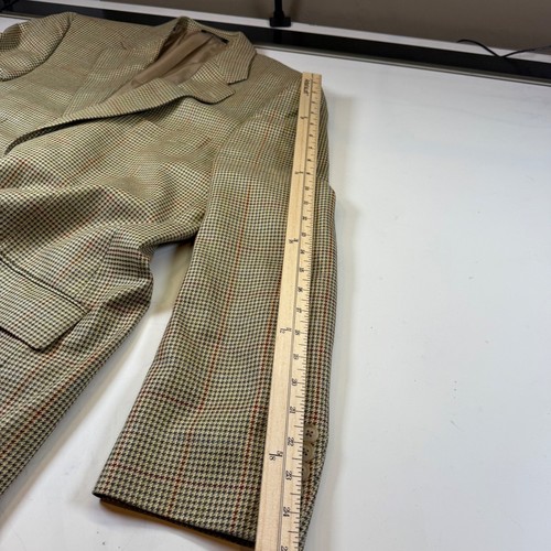 HAROLD POWELL Wool Silk Blend Blazer Sport Coat Suit Jacket Houndstooth 44R - Picture 6 of 11
