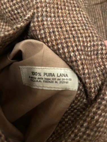 Trench uomo Vintage Reversibile 100% Lana Taglia 54 Sartoria Italiana - Foto 6 di 8