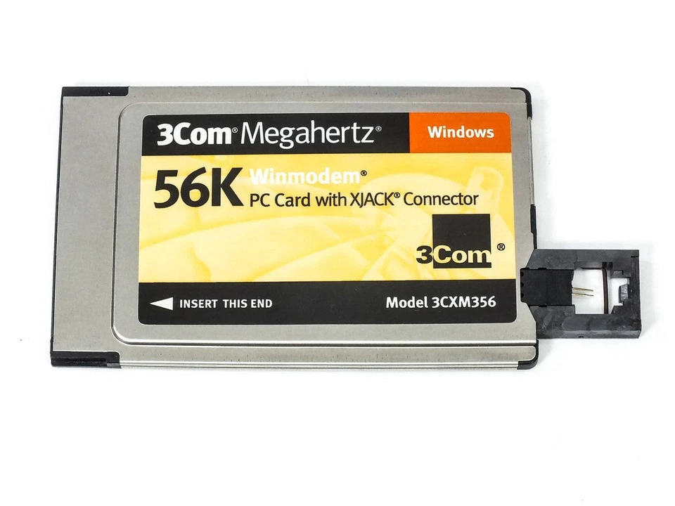3COM Megahertz 56k WinModem PC Card - Xjack Connector 3CXM356 - Image 3 of 4