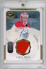 2013-14 The Cup Carey Price Autograph Patch (2xColor) #d 06/10