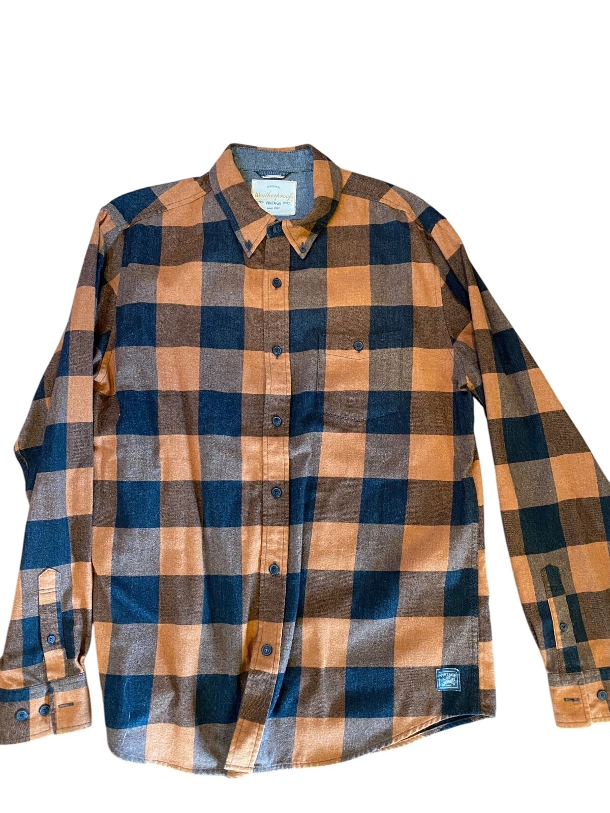 WEATHERPROOF Vintage Plaid Flannel Shirt Mens Large Long Sleeve Button Set of 3