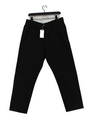 Paul Smith Herren Hose W 36 in Schwarz 100% Wolle Straight Chino Neu Mit Etikett