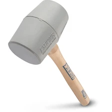 Rubber Mallet - 18 oz No-Mar Hammer with Bounce Resistant Head