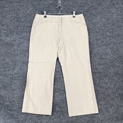Express Editor Khaki Capri Womens 6 Academia Preppy Business