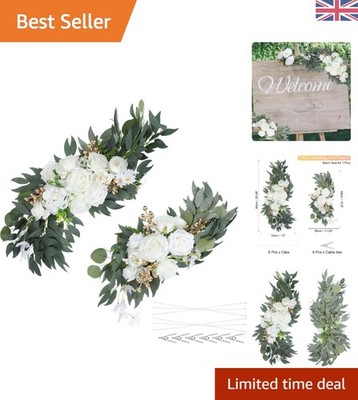 Raffinierte 2 Stück Seide Rose Blumen Swags - robuste Dekoration für Veranstaltungen