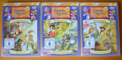 3 DVDs SIMSALA GRIMM - Folge 1-3 - 6 Märchen - Das Beste von Simsala Grimm