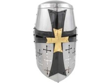 Medieval Great Helmet Knight Armor 18G Mild Steel - LARP Reenactment Cosplay