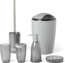 , Set Di Accessori Da Bagno Con Portaspazzolino, Dispenser Di Sapone, Portasapon