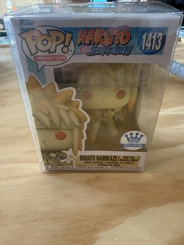 Funko POP! Naruto Shippuden Minato Namikaze #1413 (Nine Tail) Excl. + Protector!
