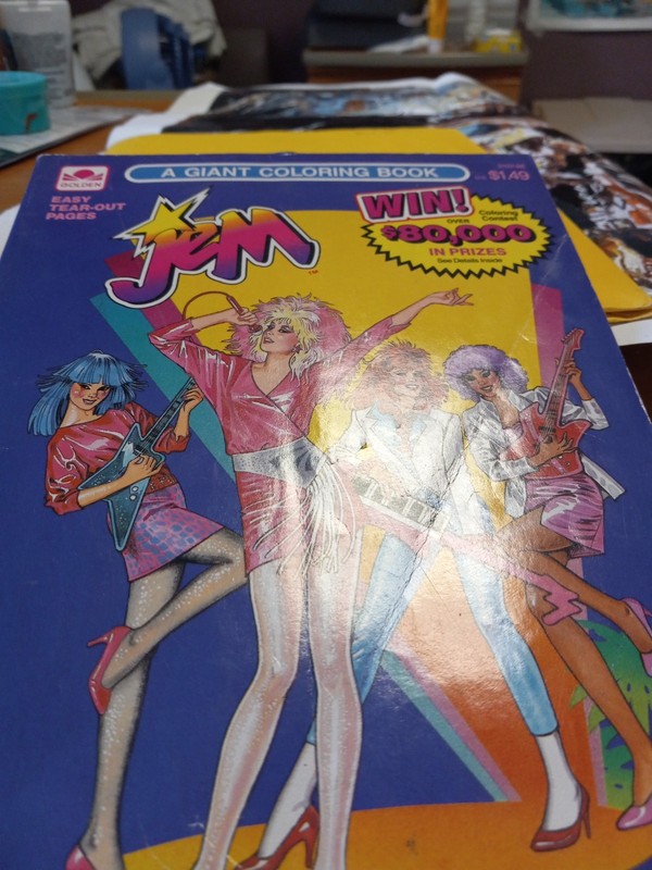 Jem - vintage Jem and the Holograms Golden Books A Giant coloring book