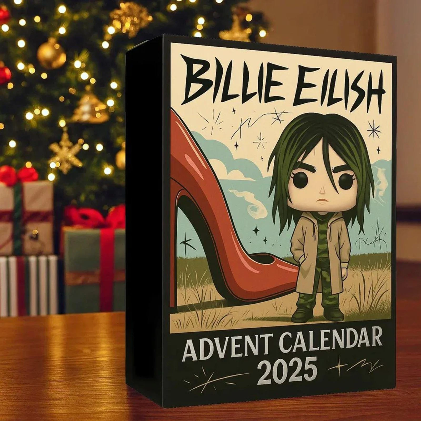 Christmas Countdown Calendar Billie Eilish 10th Anniversary 2D Advent Calendar