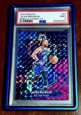 2023 Mosaic Jalen Brunson Nebula Choice 1/1 PSA 9 Knicks SSP RARE #67