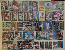 200+ ATLANTA BRAVES BASEBALL CARD LOT W/ RCs & PARALLELS