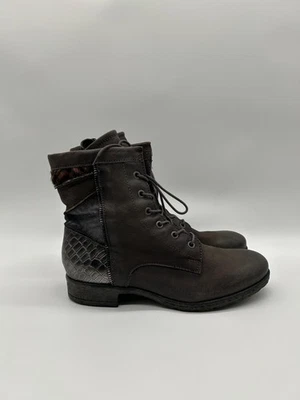 Mjus Damen Lederstiefel Elegant Grau EUR 40 - Bild 1 von 4