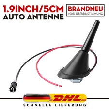 Auto Antenne 5cm Kurz Stab Dach KFZ Universal Radio AM FM DAB Adapter M4 M5 M6